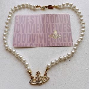 Offer! Vivienne Westwood Pearl Orbit Choker